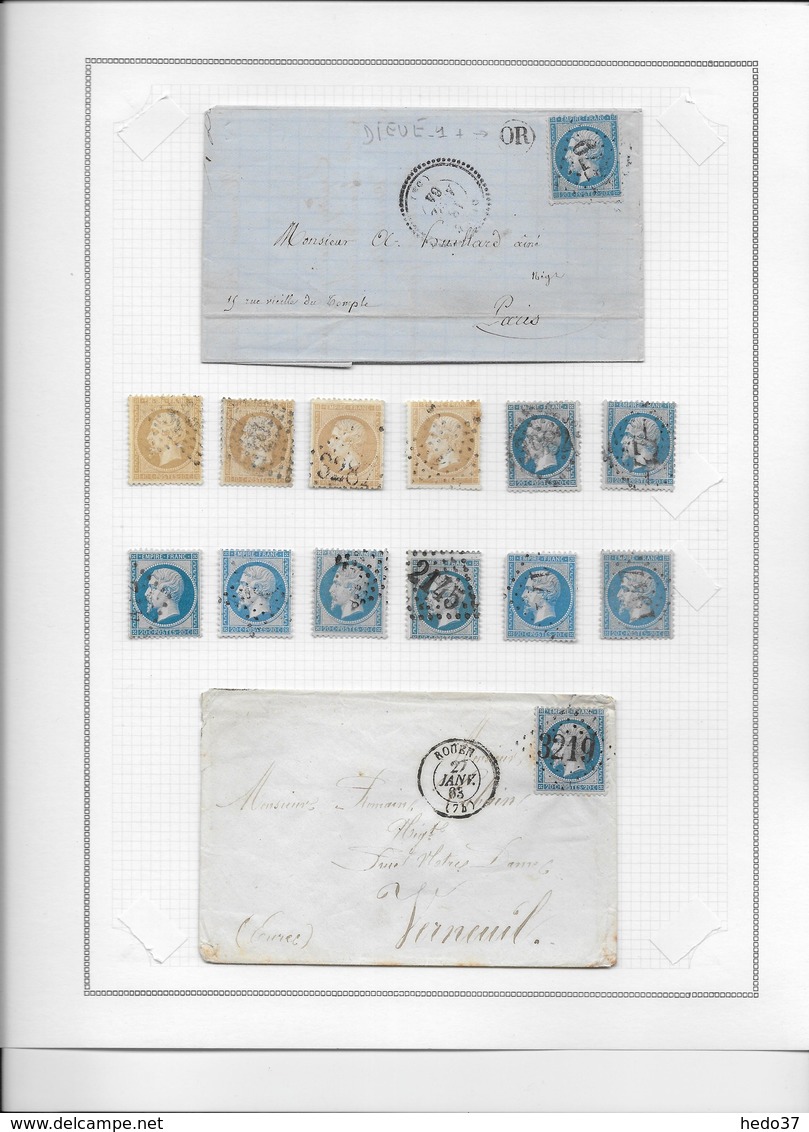 France N°21/22 - Collection Vendue Page Par Page - 1862 Napoleone III