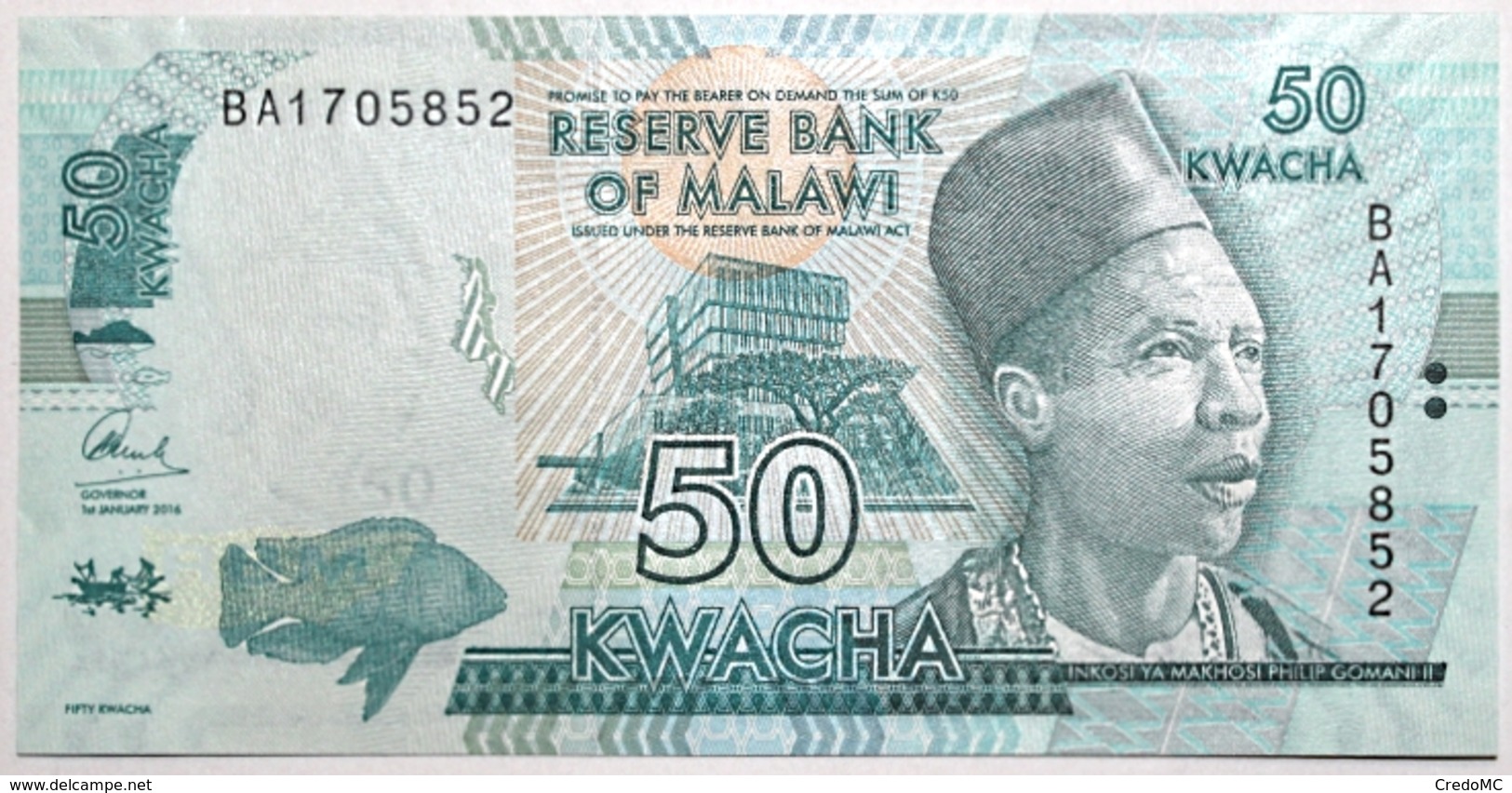 Malawi - 50 Kwacha - 2016 - PICK 64c - NEUF - Malawi