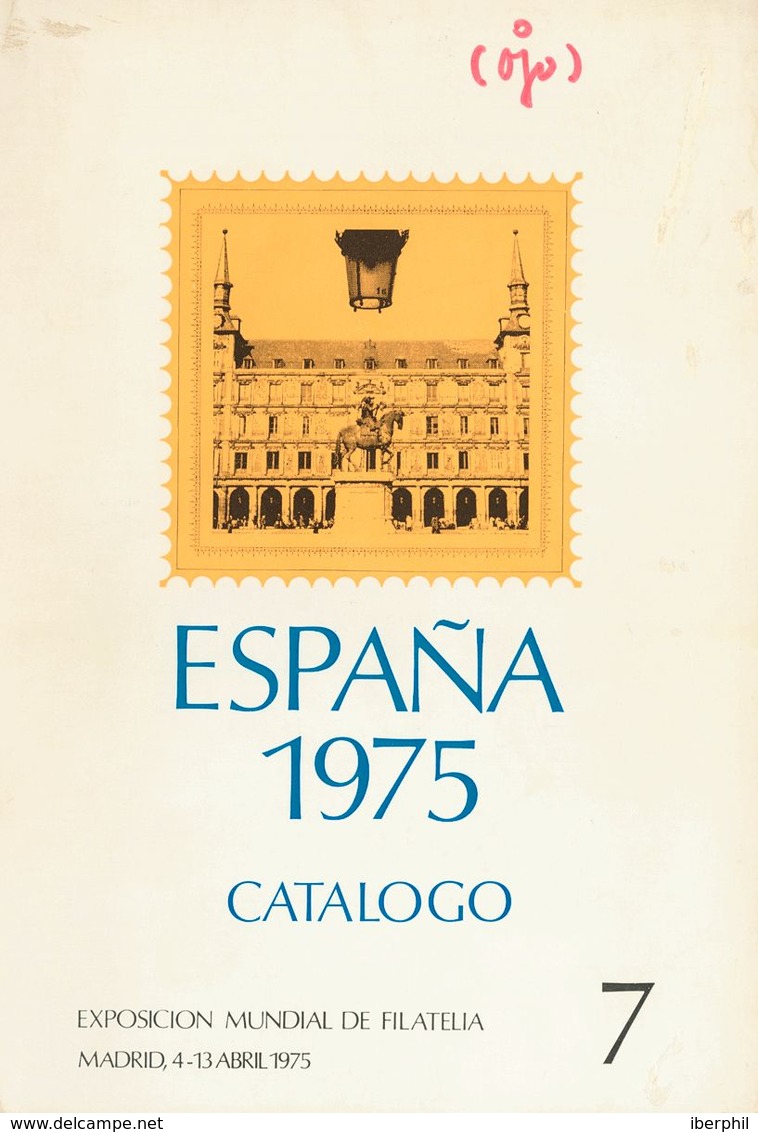 **1/2eip. 1975. Pruebas De Lujo. ESPAÑA 75 Con El TEXTO Y NUMERACION INVERTIDOS (incluídas Dentro Del Catálogo De La Exp - Errors & Oddities