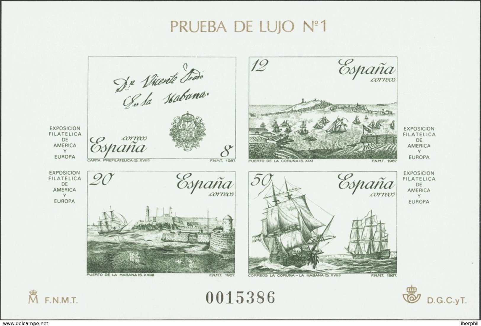 **12/13P. 1987. Pruebas De Lujo. ESPAMER 87. MAGNIFICAS. Edifil 2019: 60 Euros - Variedades & Curiosidades