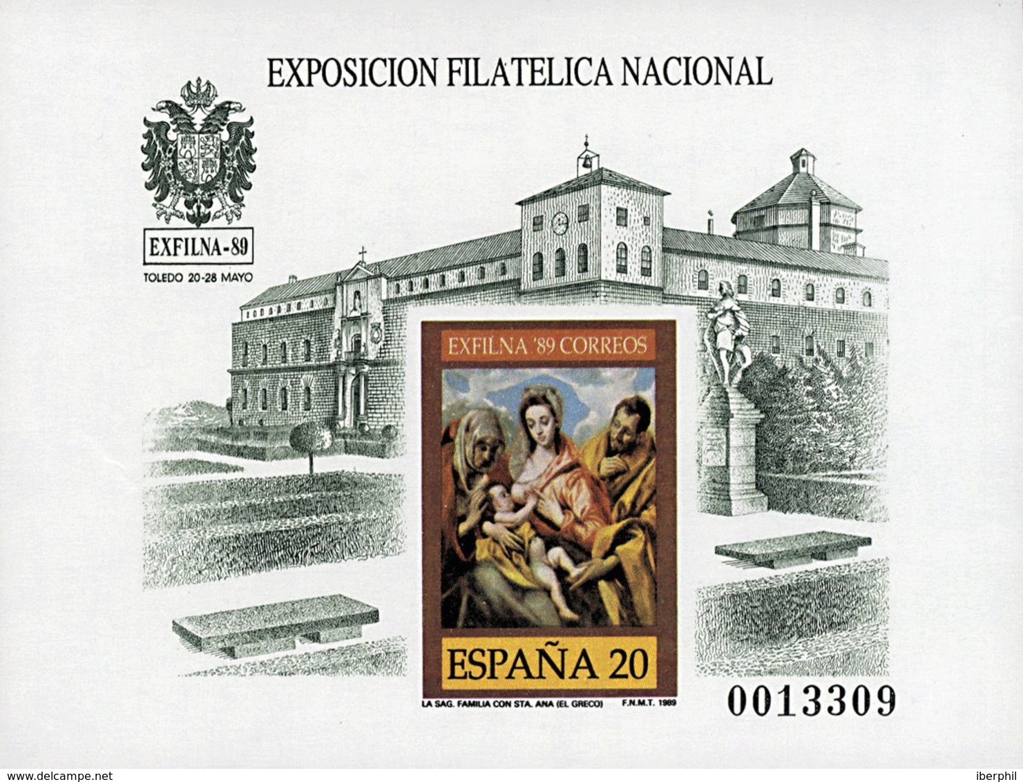 (*)19P. 1989. Prueba De Lujo. EXFILNA 89. MAGNIFICA. Edifil 2020: 51 Euros - Variedades & Curiosidades