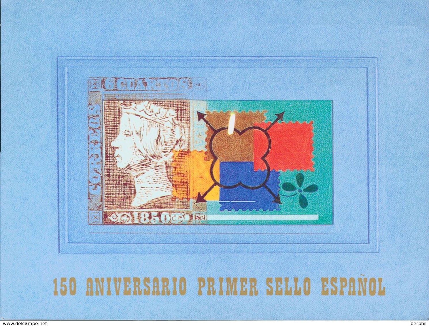 **3711AC. 2000. Carnet Del 150º ANIVERSARIO DEL PRIMER SELLO ESPAÑOL. MAGNIFICO. - Variétés & Curiosités