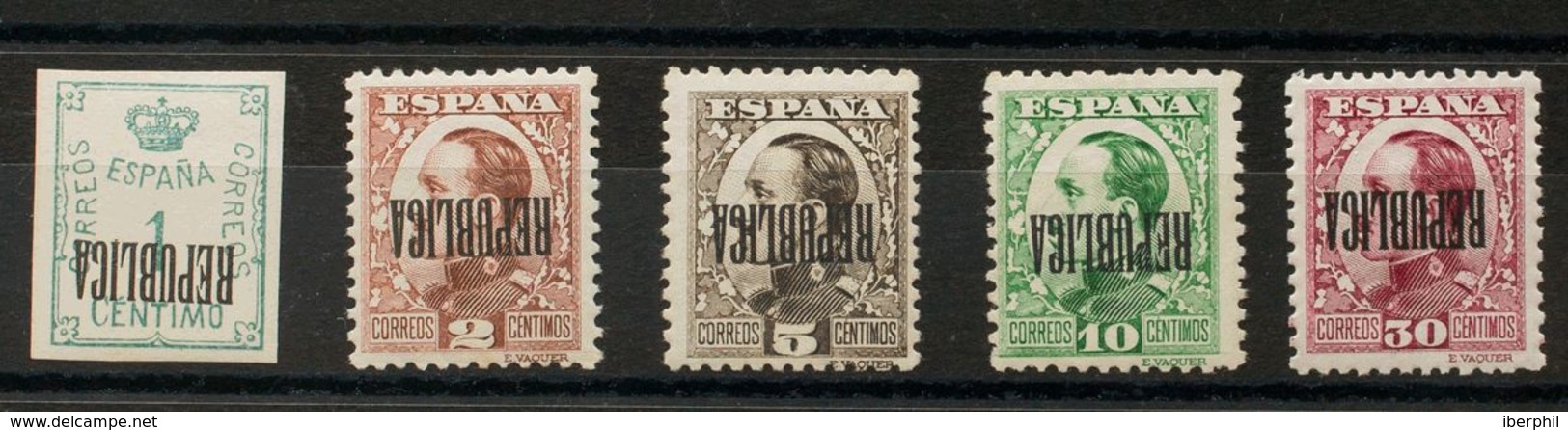 **/*5/7hi, 9hi, 13hi. 1931. 1 Cts Verde, 2 Cts Castaño, 5 Cts Castaño Negro, 10 Cts Verde Y 30 Cts Lila. SOBRECARGA INVE - Nationalist Issues