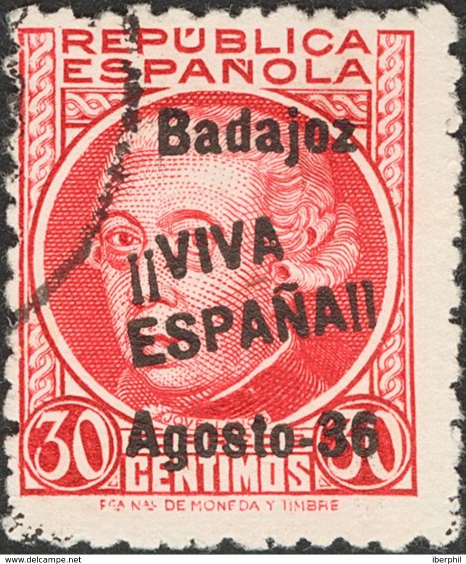 º1. 1936. 30 Cts Carmín. BONITO Y RARO. Edifil 2017: 145 Euros - Nationalistische Uitgaves