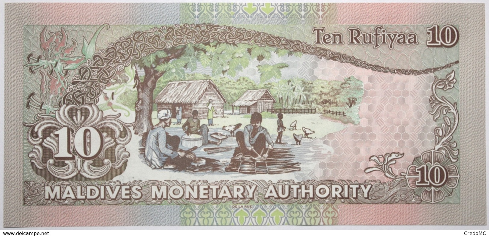 Maldives - 10 Rufiyaa - 1998 - PICK 19a - NEUF - Maldivas