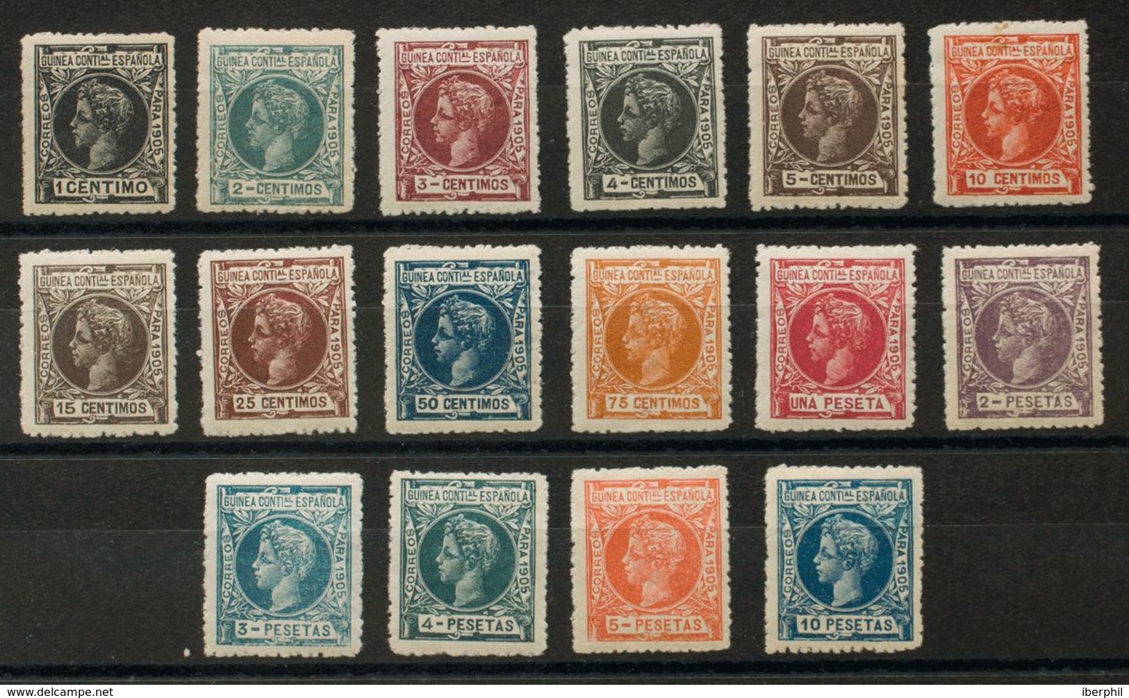 *27/42N. 1905. Serie Completa (excelentes Centrajes). NºA000.000. MAGNIFICA. Edifil 2018: 1.124 Euros - Andere & Zonder Classificatie