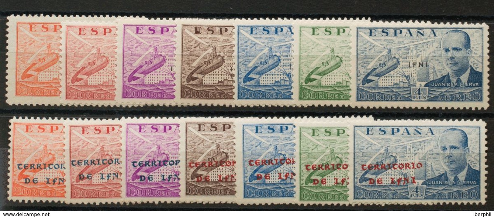 **15A/G, 15H/P. 1941. Dos Series Completas. MAGNIFICAS. Edifil 2013: 248 Euros - Other & Unclassified