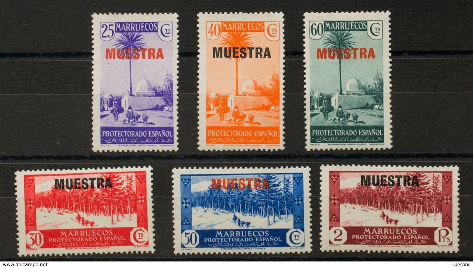 **152/59M. 1935. Serie Completa, Seis Valores. MUESTRA. MAGNIFICA. Edifil 2018: +132 Euros - Andere & Zonder Classificatie