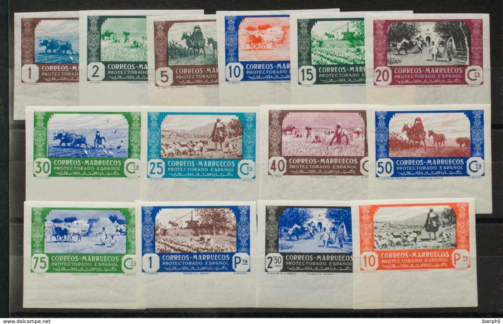 **246/59s. 1944. Serie Completa, Borde De Hoja. SIN DENTAR. MAGNIFICA. Edifil 2018: +165 Euros - Otros & Sin Clasificación