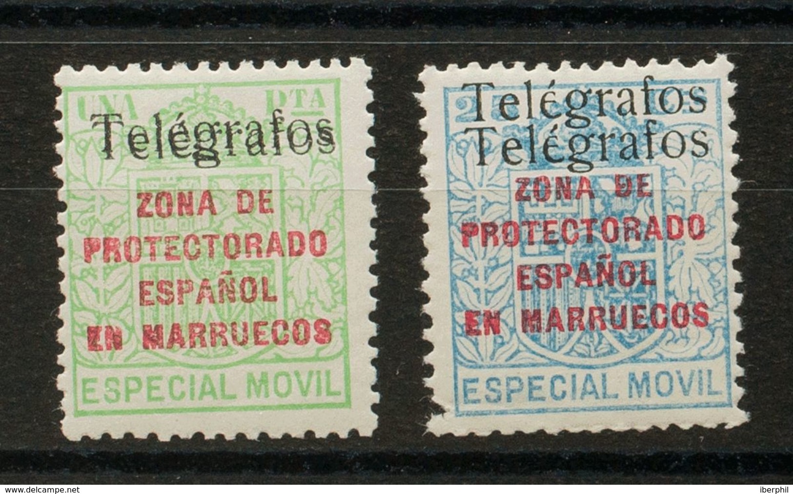 *41Fhh, 41Hhh. 1937. 25 Cts Azul Y 1 Pts Verde. Variedad SOBRECARGA DOBLE. MAGNIFICOS. Edifil 2018: 164 Euros - Other & Unclassified
