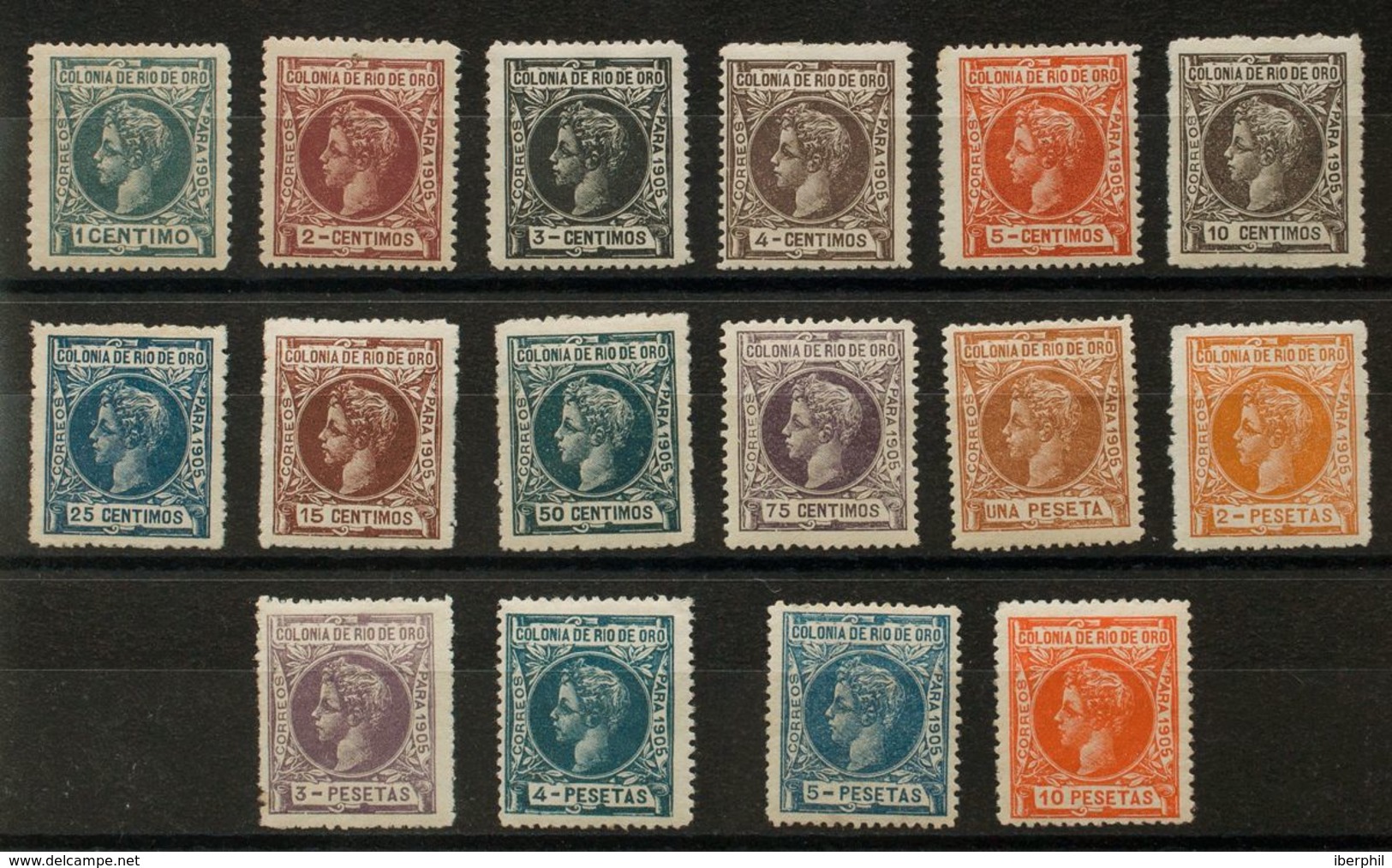 *1/16. 1905. Serie Completa. Excelentes Centrajes. MAGNIFICA Y RARA. Cert. GRAUS. Edifil 2020: 1.200 Euros - Other & Unclassified