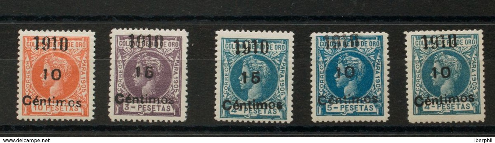 *54/58. 1910. Serie Completa. Excelentes Centrajes. MAGNIFICA Y RARA. Cert. CEM. Edifil 2020: 1.175 Euros - Sonstige & Ohne Zuordnung