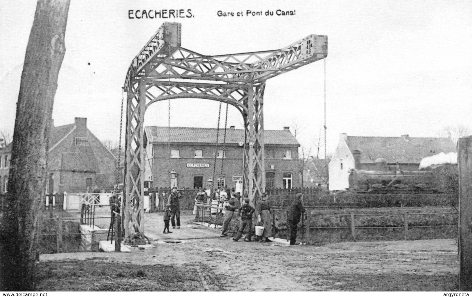 Ecacheries - Gare Et Pont Du Canal - Station - Train - Trein - Beloeil