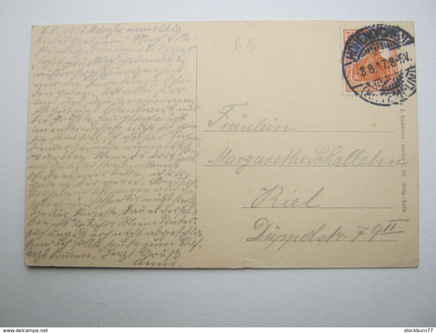 HOHEN - LYCHEN , Seltenen Karte Um 1917 Mit Marke+Stempel - Lychen