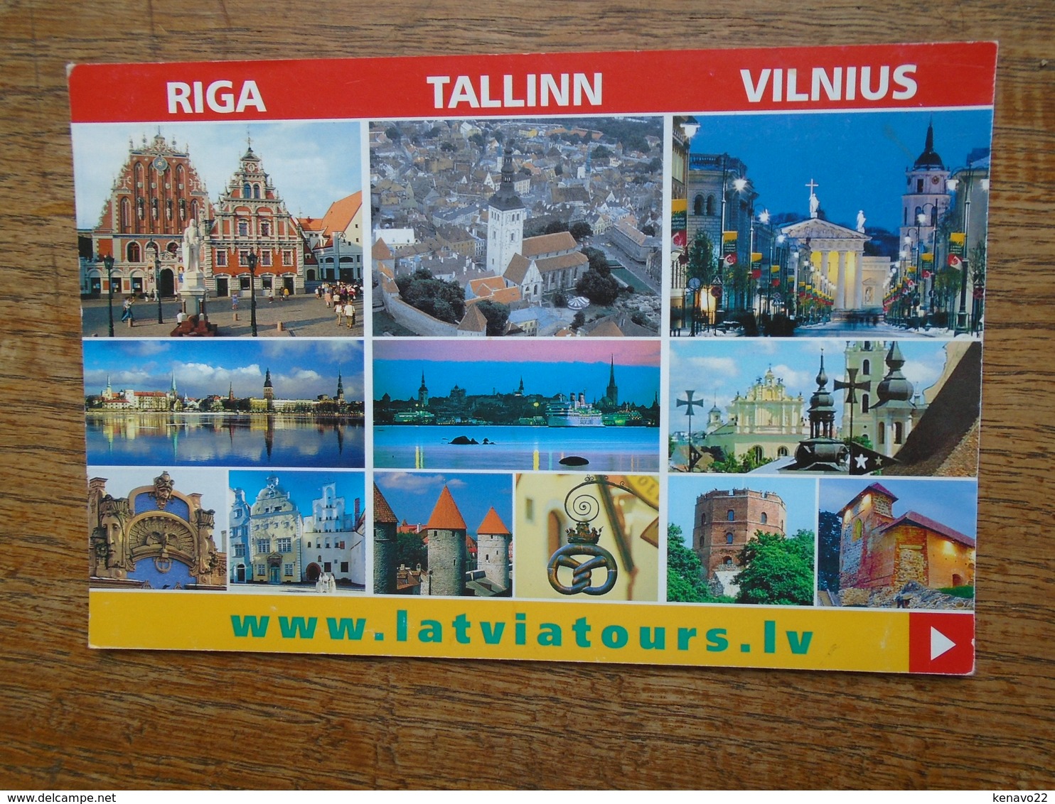 Les Trois Pays Baltes , Leurs Capitale , Riga , Tallinn , Vilnius , Multi-vues - Autres & Non Classés