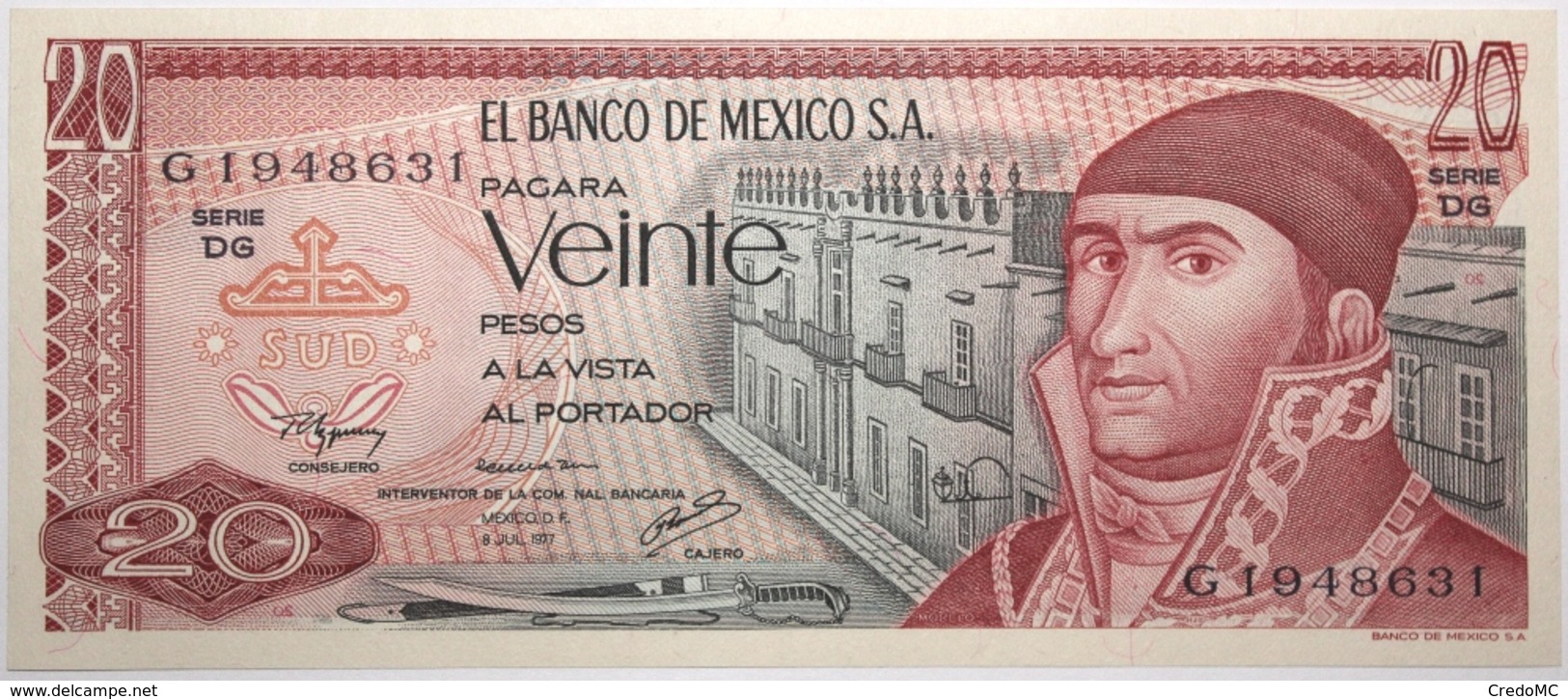 Mexique - 20 Pesos - 1977 - PICK 64d.3 - NEUF - Mexiko