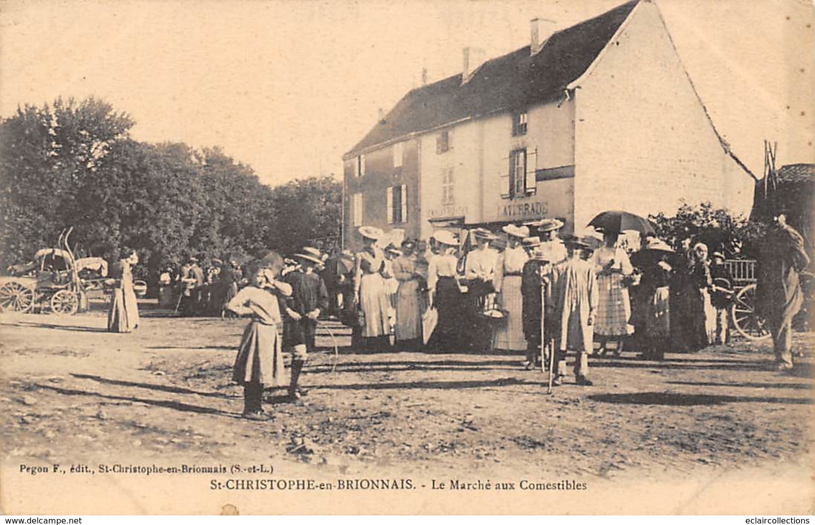 St Christophe En Brionnais             71          Le Marché Aux Comestibles         (voir Scan) - Andere & Zonder Classificatie