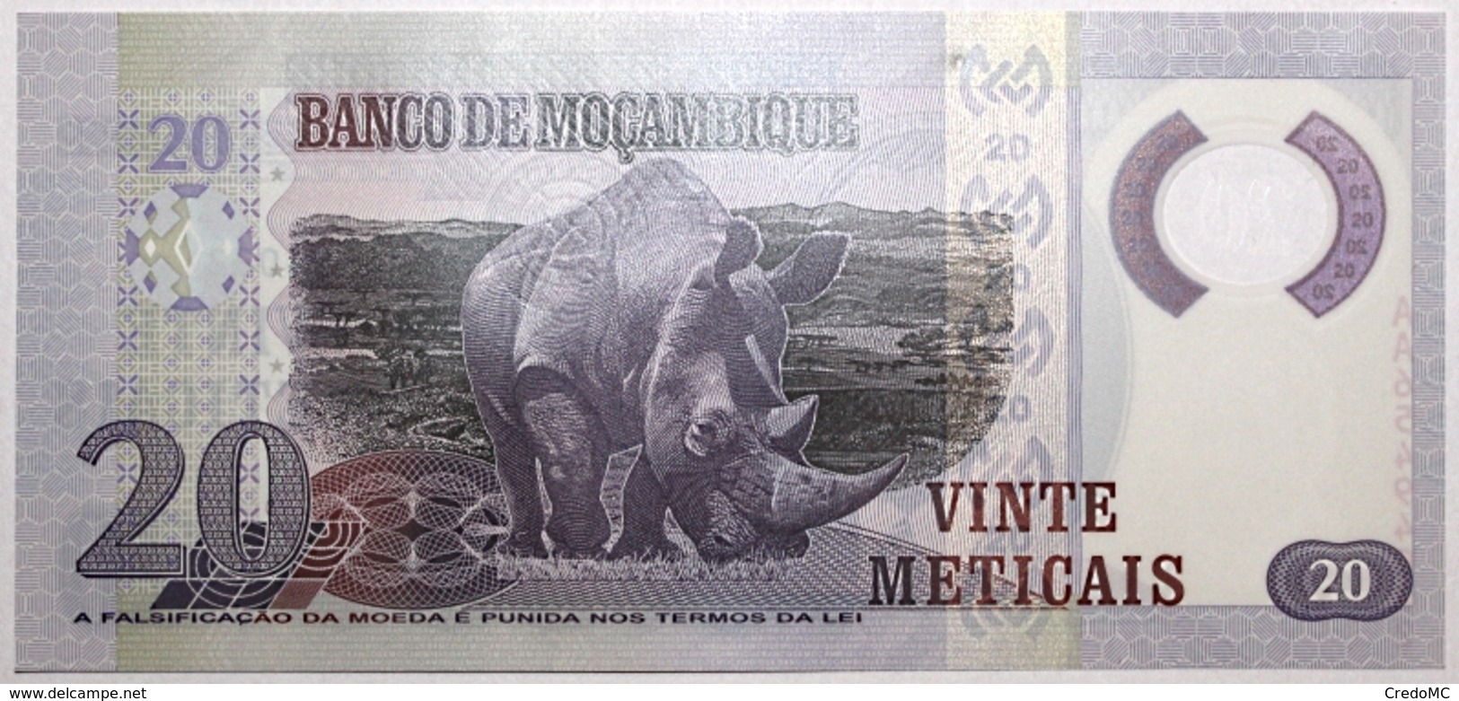 Mozambique - 20 Meticais - 2011 - PICK 149 - NEUF - Mozambique