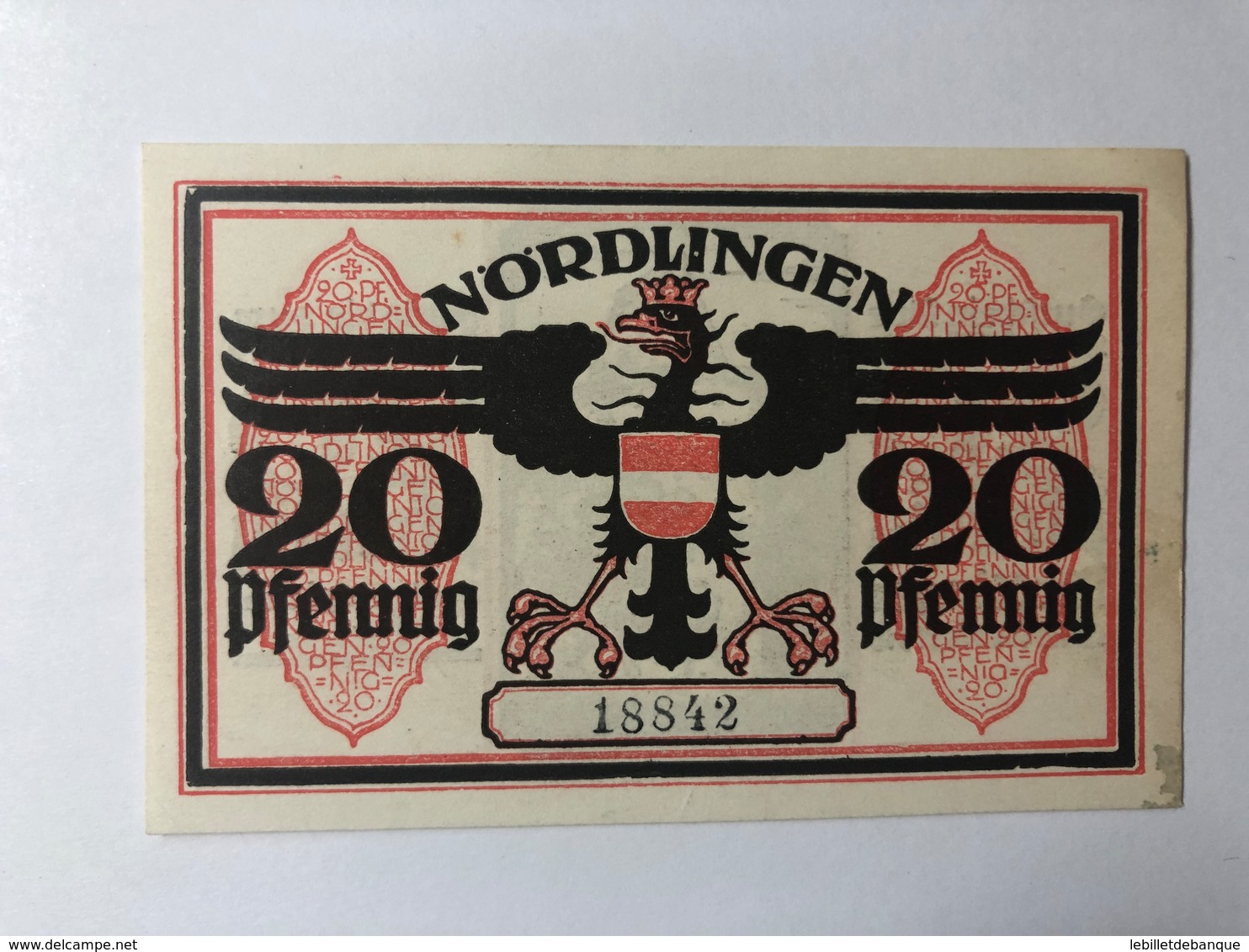 Allemagne Notgeld Nordlingen 20 Pfennig - Collections