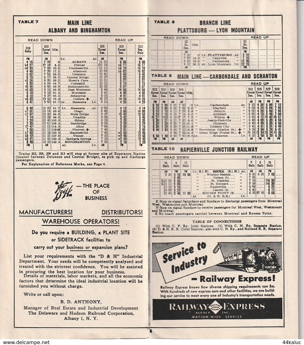 HORAIRE DE TRAINS Entre NEW YORK Et MONTREAL - Welt