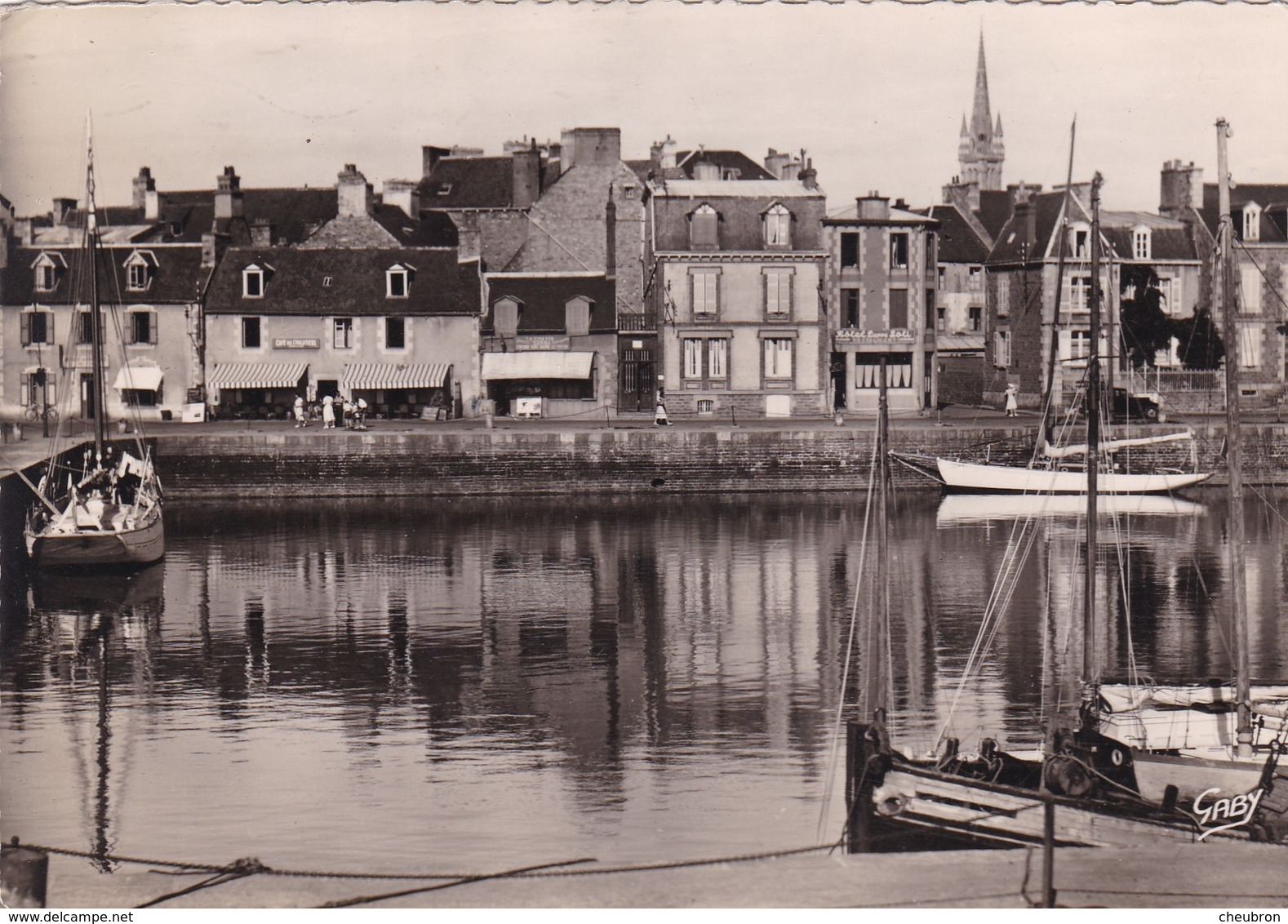 22. PAIMPOL. CPA . RARETÉ. QUAI LOTI. ANNEE 1955 + TEXTE - Paimpol