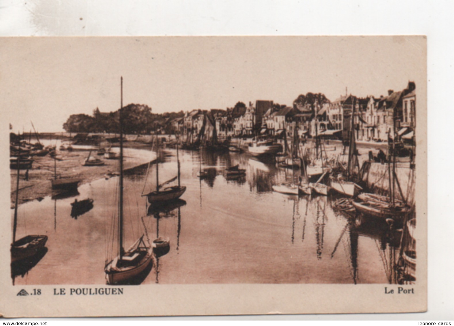 CPA.44.Le Pouliguen.Le Port.animé Bateaux. - Le Pouliguen