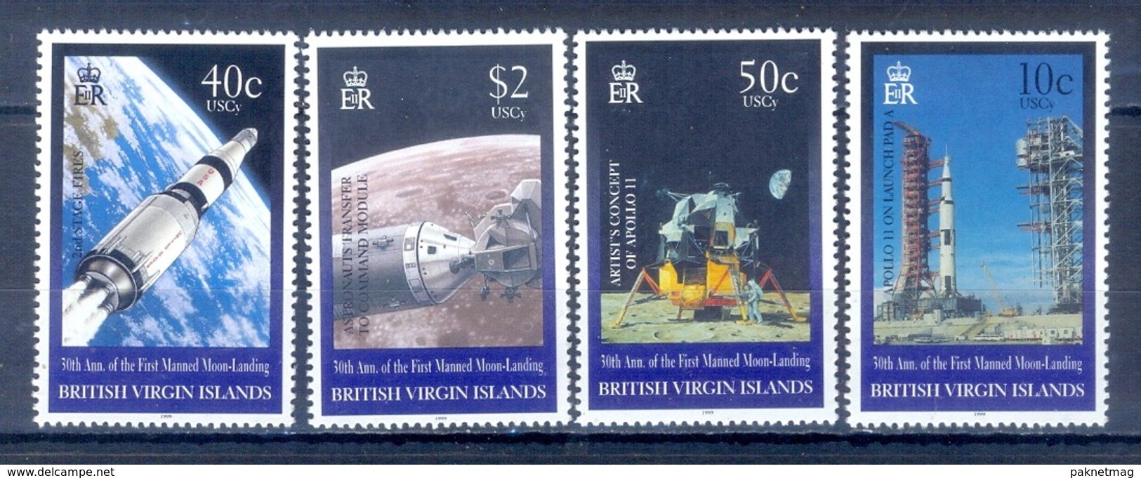 C35- British Virgin Island Space Complete Set. - British Virgin Islands