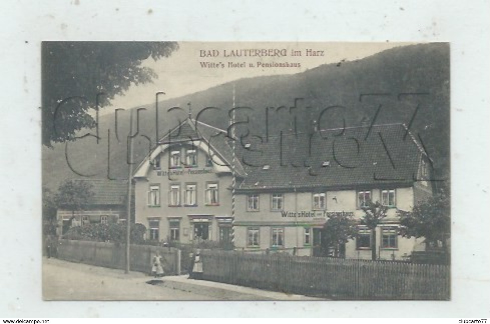 Bad Lauterberg Im Harz (Allemagne, Basse Saxe) : Wite's Hotel U. Pensionhaus Im 1910 (lebendig) PF. - Bad Lauterberg