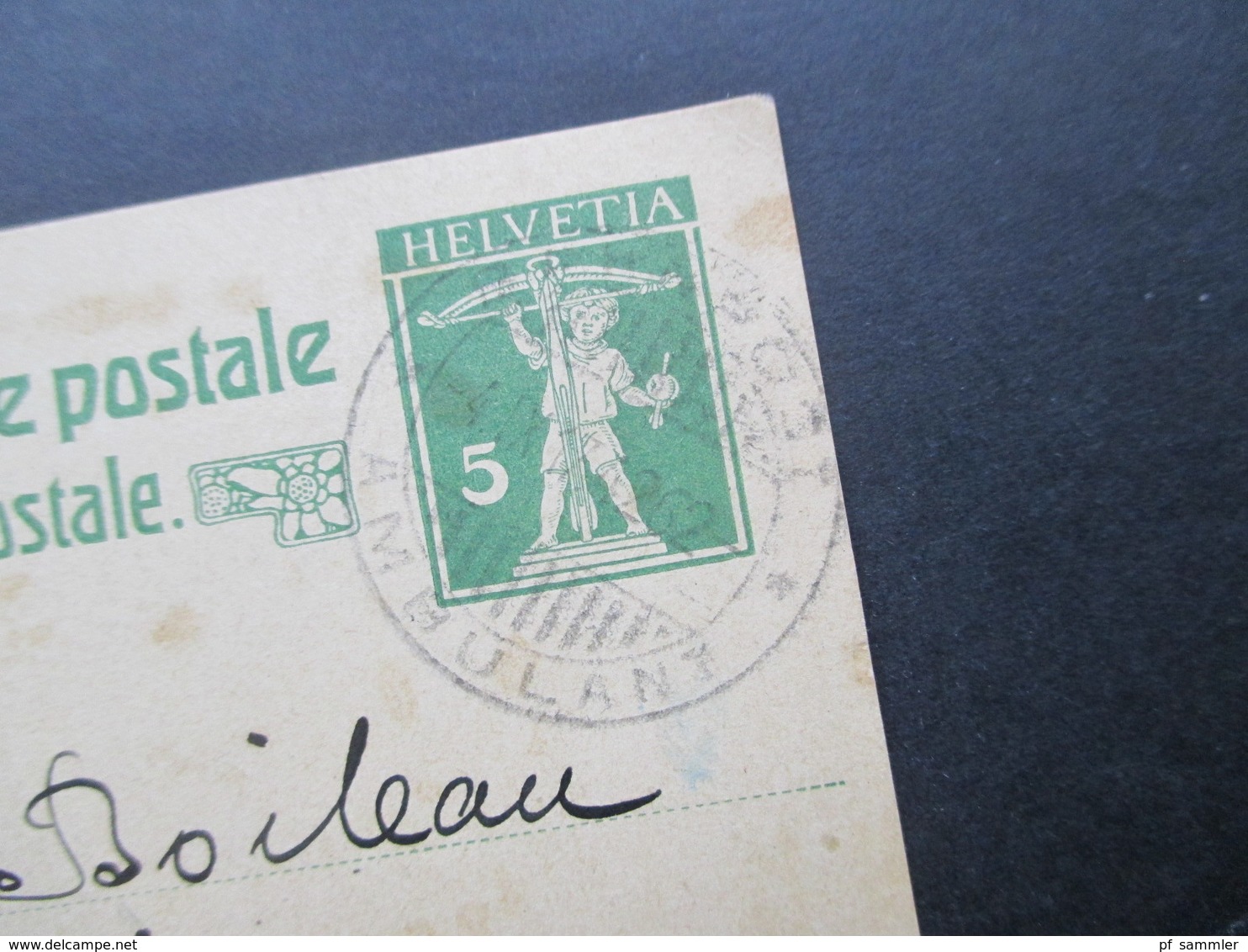 Schweiz 1917 GA Stempel Ambulant Und Geprüft An Lieutnant Boileau Im Offierziersgefangenenlager Brückenkopf Torgau - Lettres & Documents