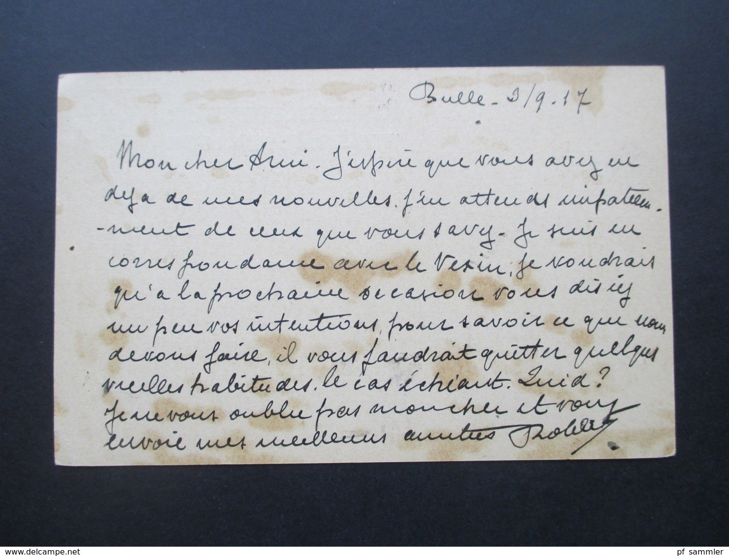 Schweiz 1917 GA Stempel Ambulant Und Geprüft An Lieutnant Boileau Im Offierziersgefangenenlager Brückenkopf Torgau - Lettres & Documents