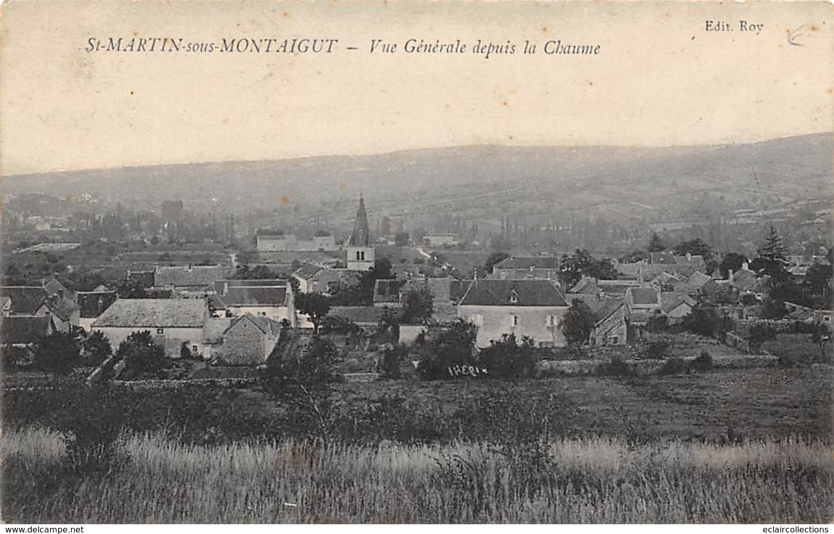 Saint Martin Sous Montaigut     71     Vue Générale Depuis La Chaume            (voir Scan) - Andere & Zonder Classificatie