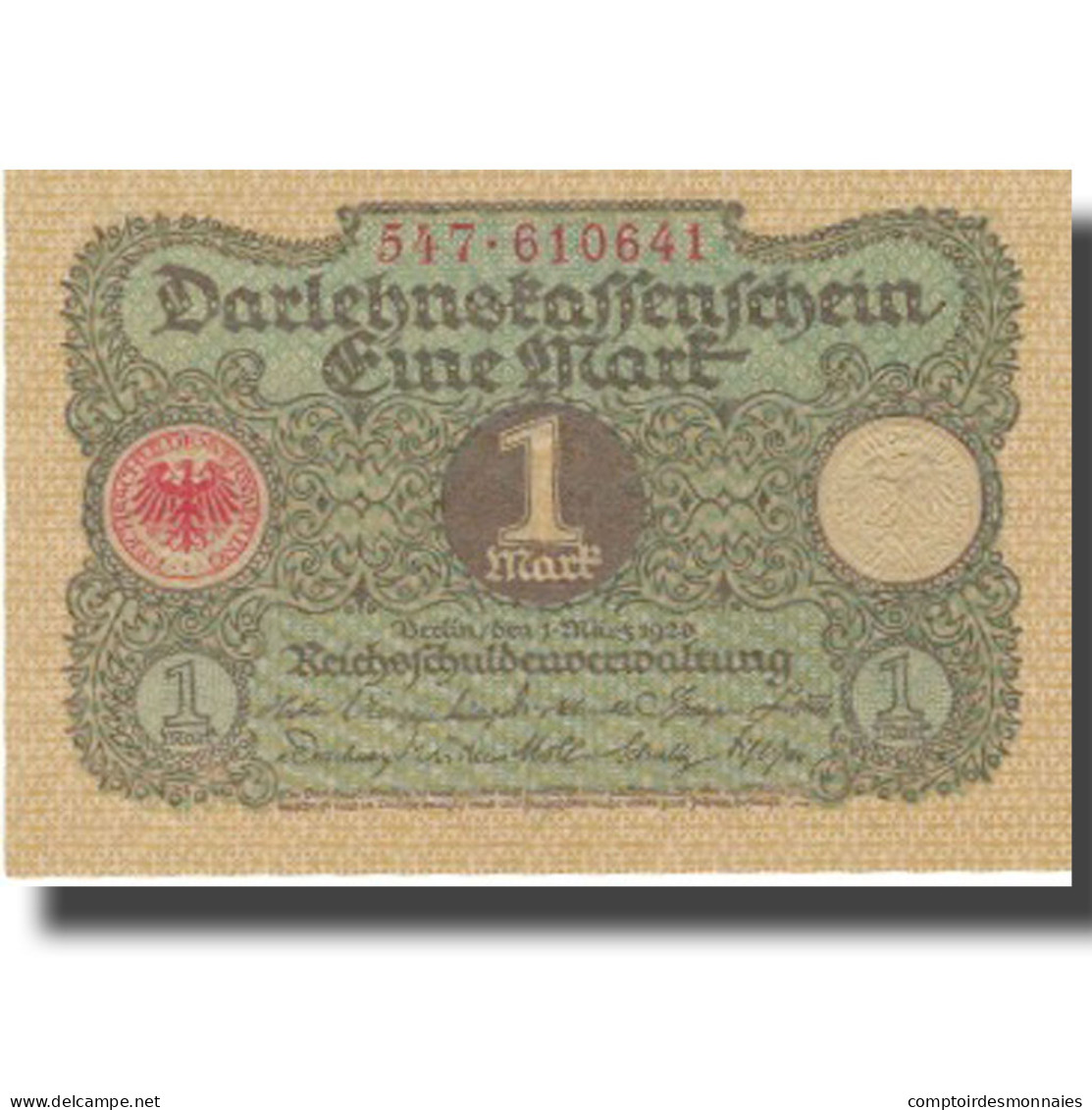 Billet, Allemagne, 1 Mark, 1920, 1920-03-01, KM:58, SPL+ - 1 Mark