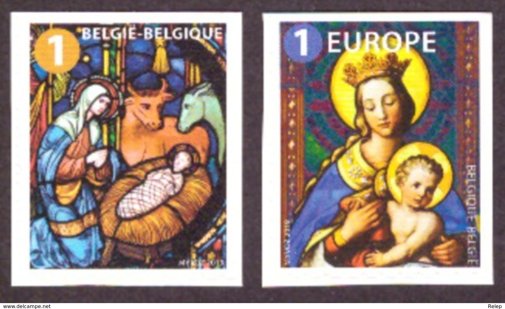 Belgique 2019 - Nöel  /Christmas  Cond. MNH (  Auto-adhésif ) National + Europe - Unused Stamps