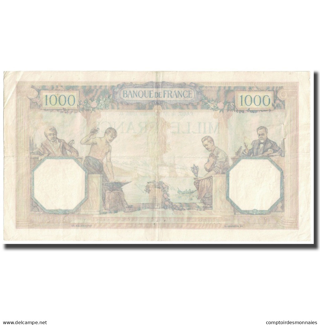 France, 1000 Francs, Cérès Et Mercure, L.1930, P. Rousseau And R. Favre-Gilly - 1 000 F 1927-1940 ''Cérès Et Mercure''