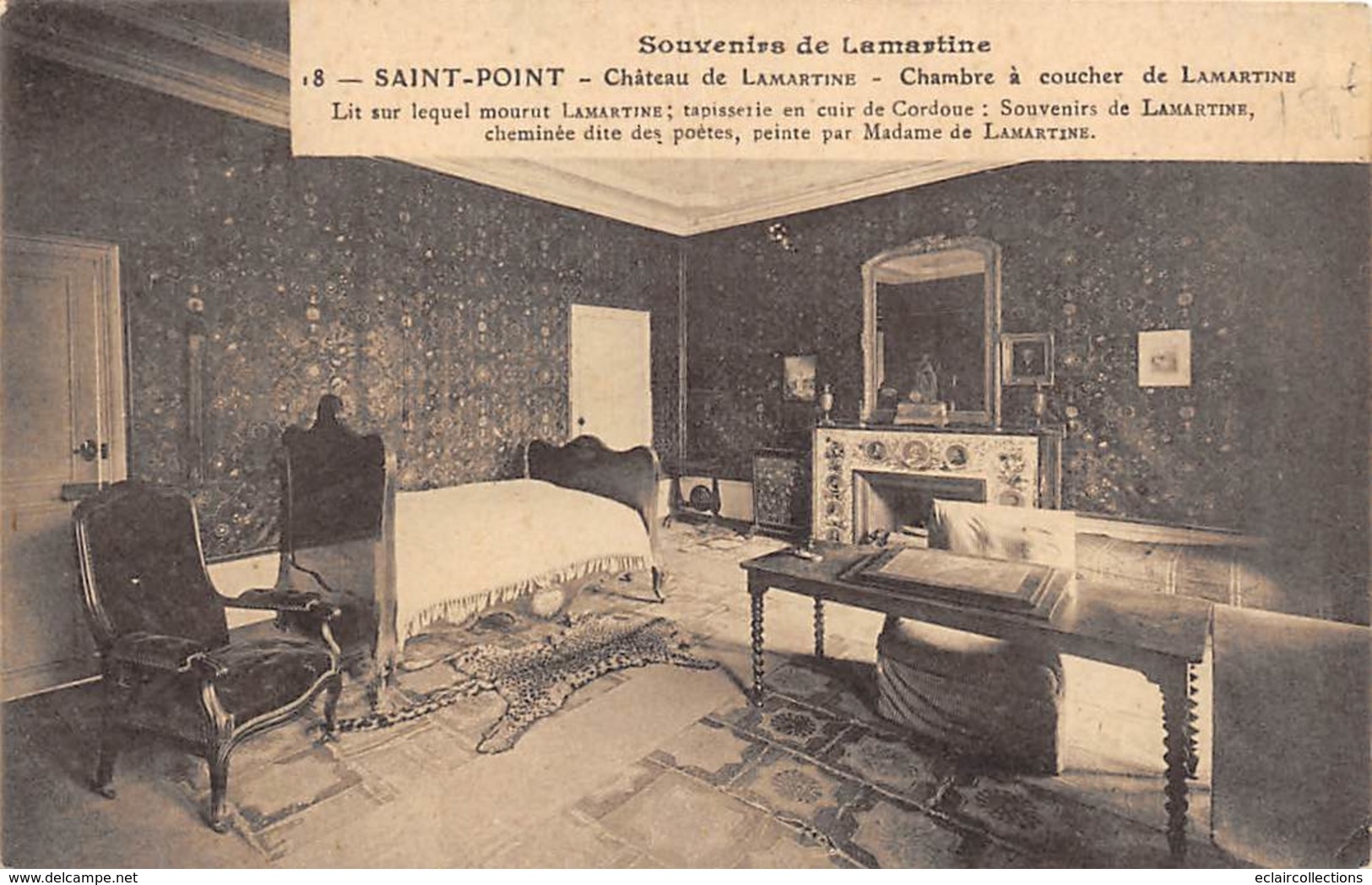 Saint  Point        71     Chambre A Coucher De Lamartine         (voir Scan) - Sonstige & Ohne Zuordnung