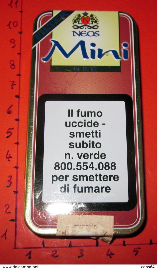 NEOS MINI CIGARS SIGARI METAL SCATOLA VUOTA ITALY - Sigarenkisten (leeg)