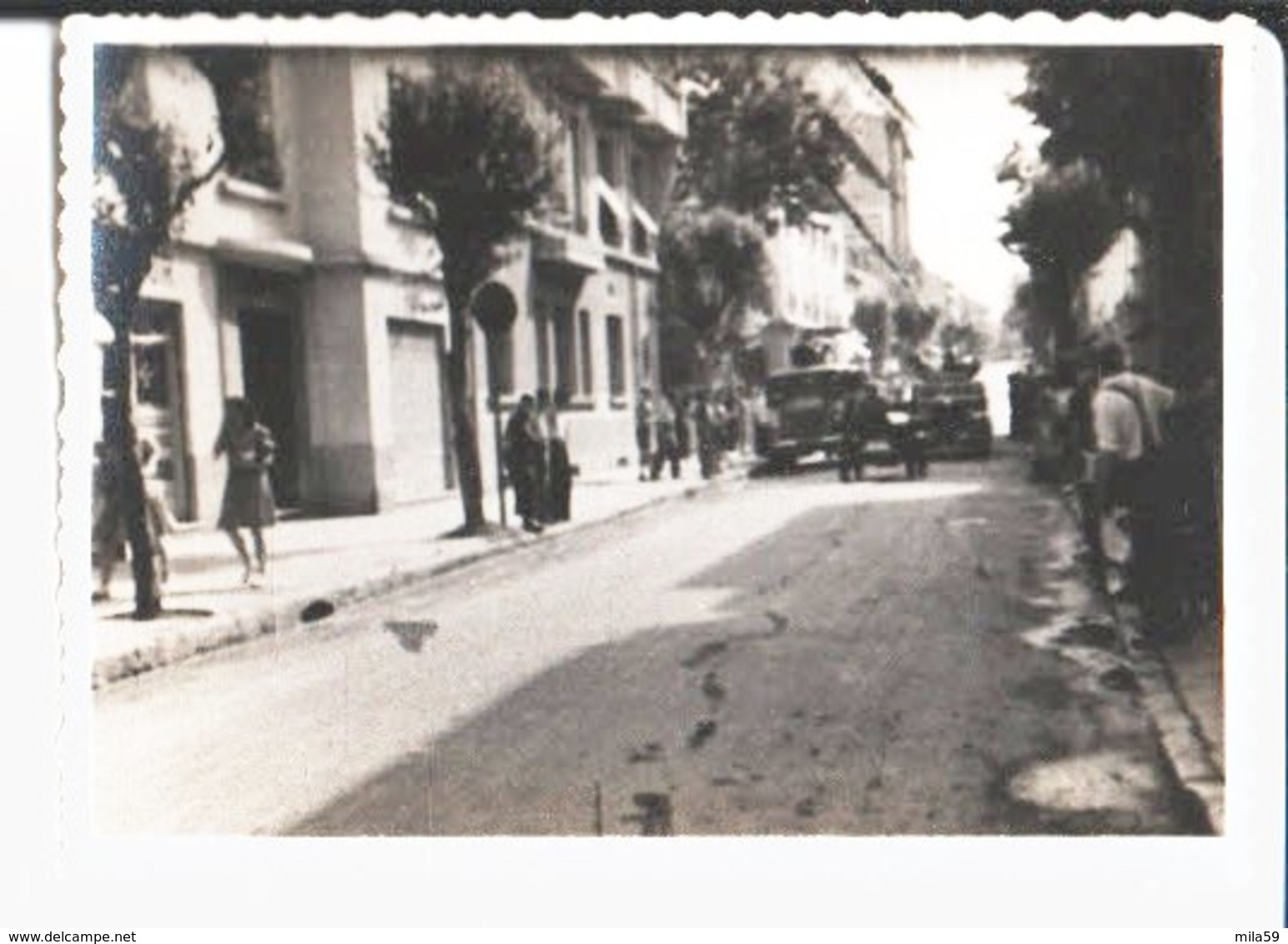 Juan Les Pins. Tour De France Photo 1947 En Attendant Le Passage Du Tour De France. - Wielrennen