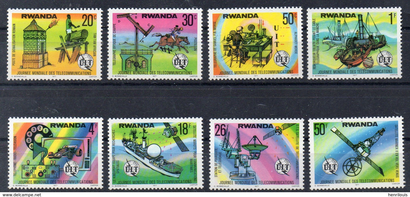 RWANDA  Timbres Neufs ** De 1977  ( Ref 1236 A) Communication - Unused Stamps