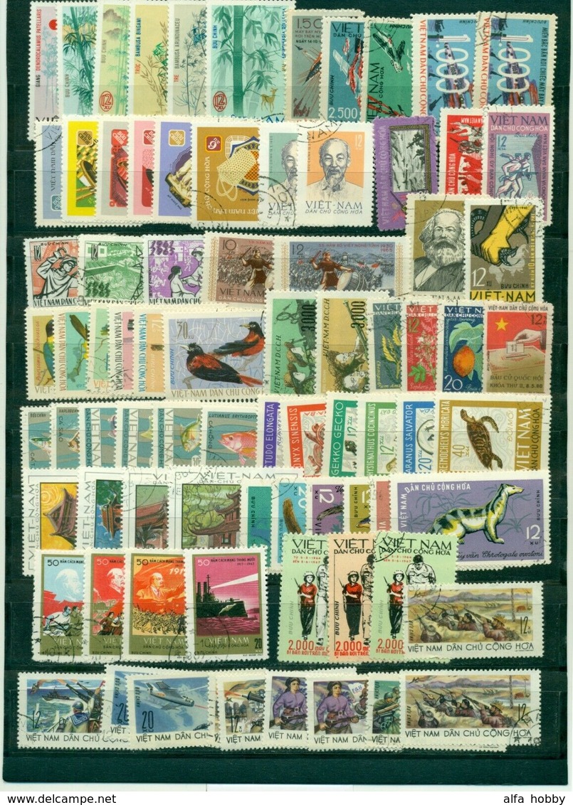 Vietnam Viet Cong Unit Old 1950-60th, 235 + Stamps,used CTO Mixed Quality 3 Pictures - Vietnam