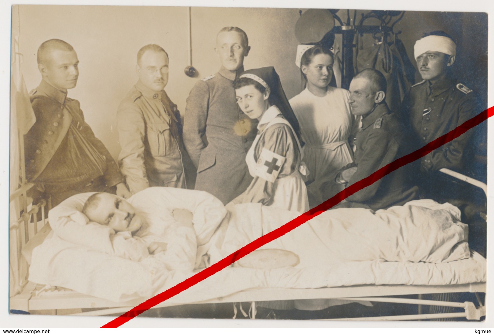 Original Foto - Gleiwitz - August 1916 - Lazarett Mit Hübschen Krankenschwestern Und Ernsten Kriegern - Gliwice - Schlesien