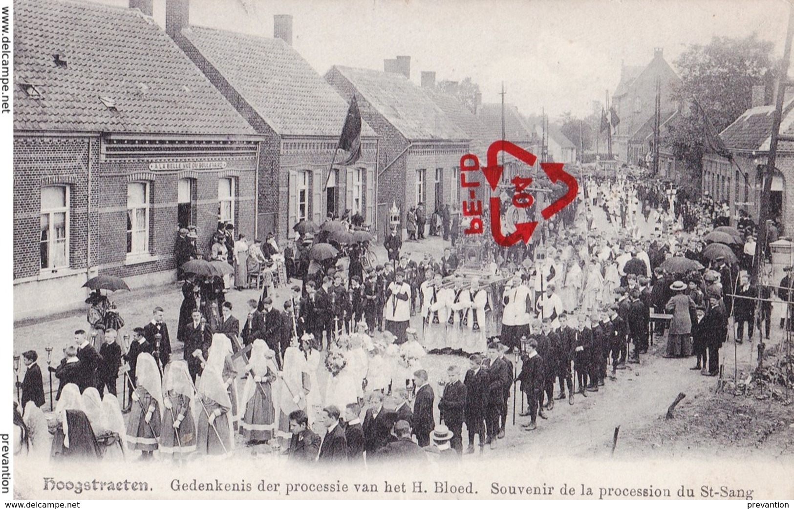 HOOGSTRAETEN - Gedenkenis Der Processie Van Het H. Bloed. Souvenir De La Procession Du Saint Sang - Carte Très Animée - Hoogstraten