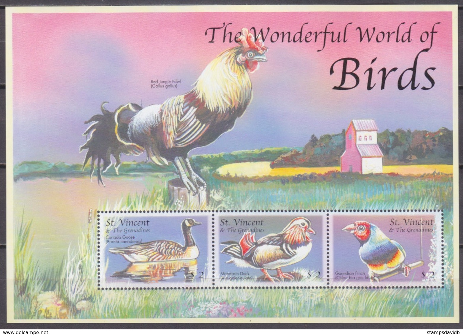 2000	St Vincent And Grenadines	5069-71KL	Birds - Segler & Kolibris