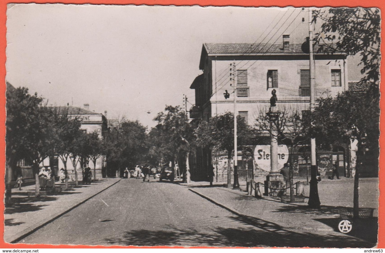 ALGERIA - ALGERIE - AUMALE (Sour El Ghozlane) - La Rue Jean Mermoz - Wrote But Not Sent - Altri & Non Classificati