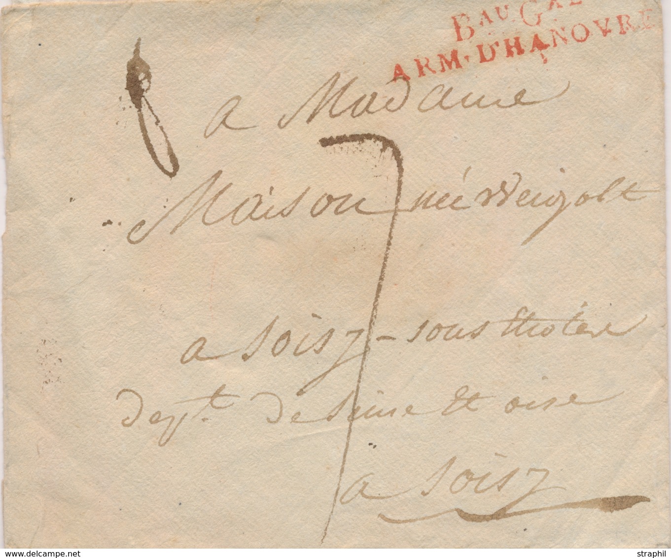 LSC MARQUES D'ARMEES - LSC - BAU GAL ARM. D'HANOVRE - Rge - Sans Date - TB - 1801-1848: Precursors XIX