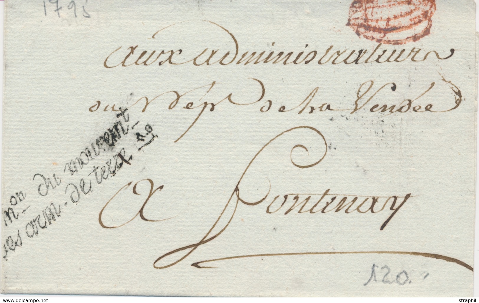 LAC FRANCHISE - LAC - Ministre Des Cultes - An 13 - Marque "T" (cerclé) - Au Verso Cachet "Jour Complte An 13 (4) - B/TB - 1801-1848: Précurseurs XIX