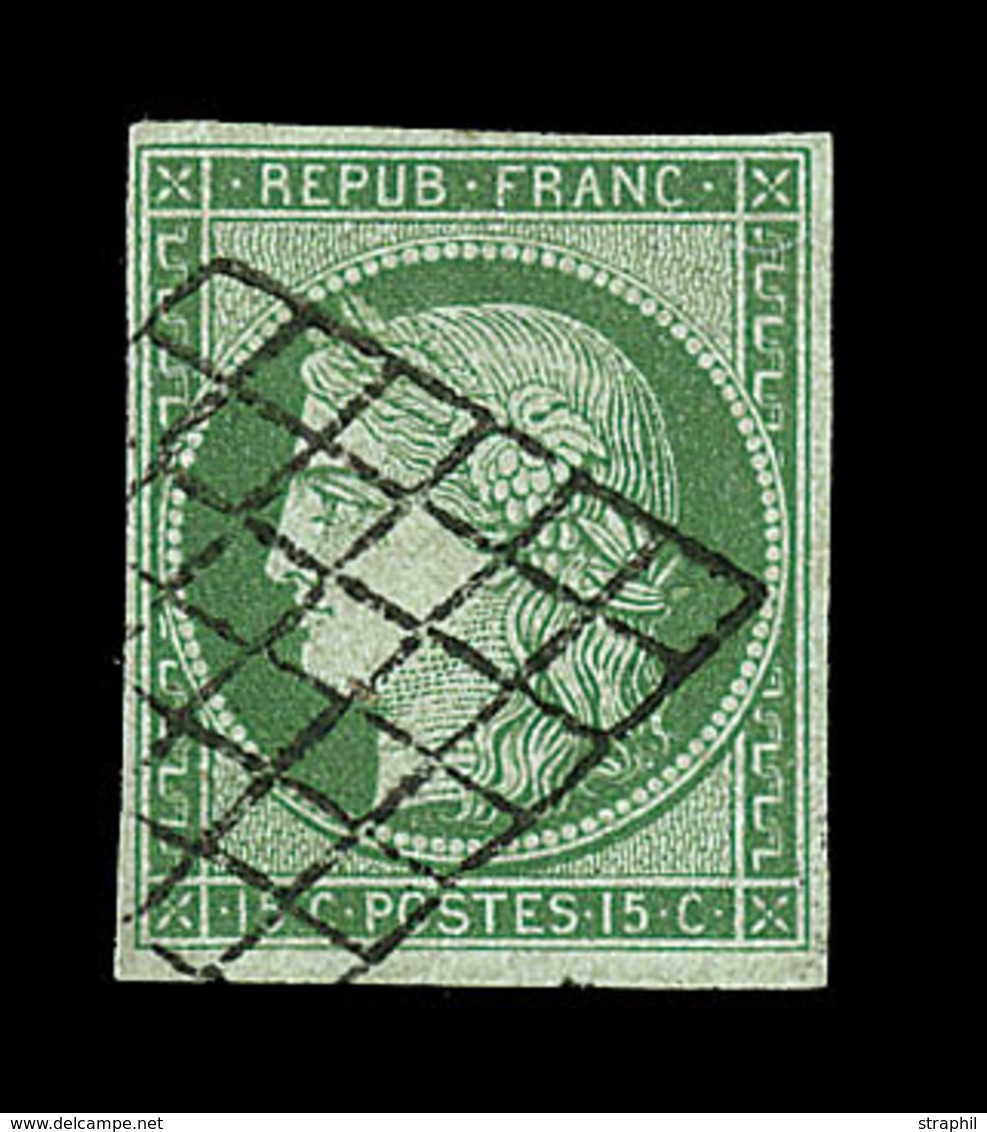 O EMISSION CERES 1849 - O - N°2 - 15c Vert - TB - 1849-1850 Cérès