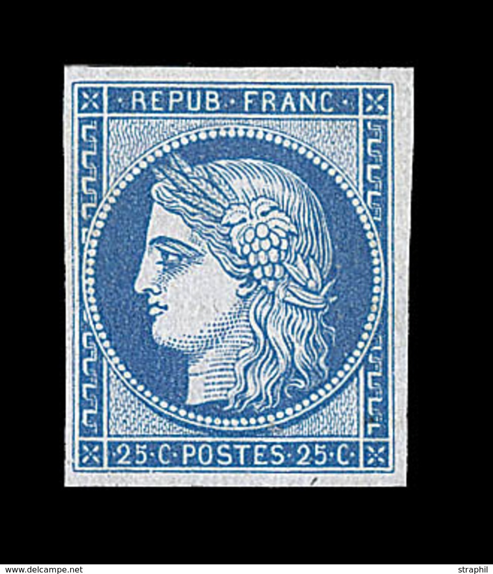 * EMISSION CERES 1849 - * - N°4d - Réimpression De 1862  Avec  Certificat - TB - 1849-1850 Ceres