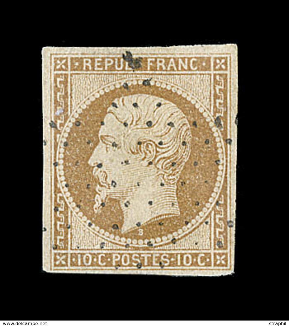 O EMISSION PRESIDENCE - O - N°9 - 10c Bistre Jaune - Signé Calves - TB - 1852 Louis-Napoleon