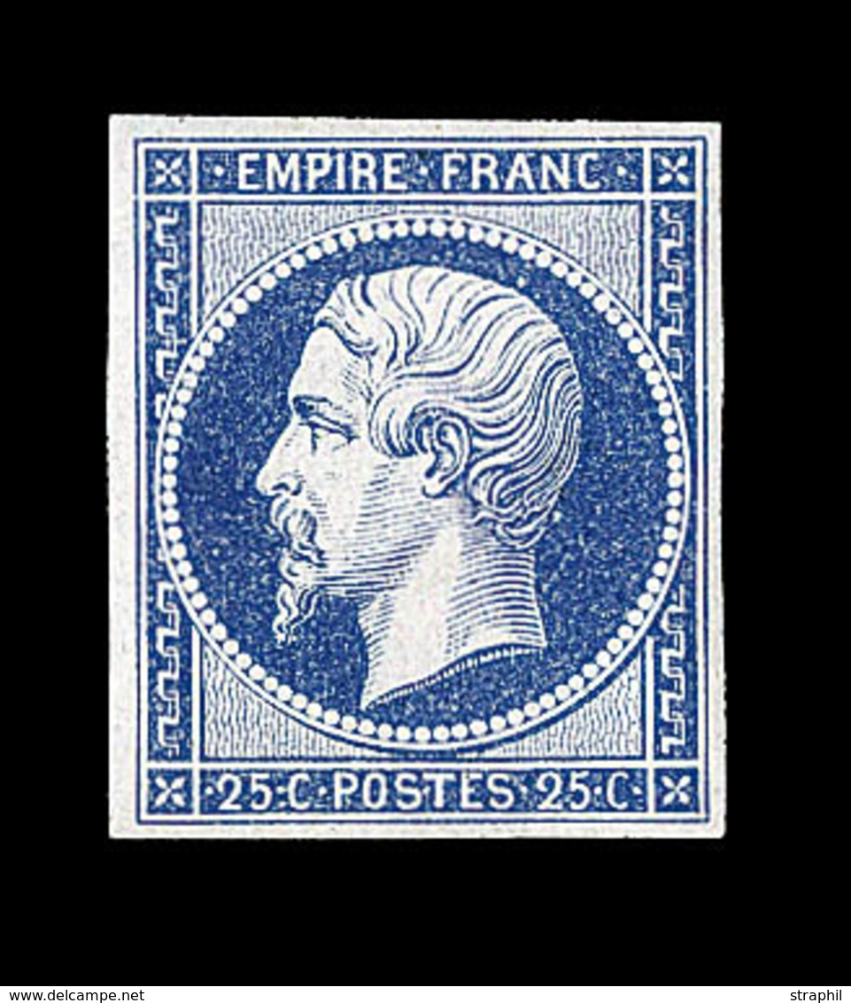 (**) NAPOLEON NON DENTELE - (**) - N°14Aa - 20c Bleu Foncé  - TB - 1853-1860 Napoleon III