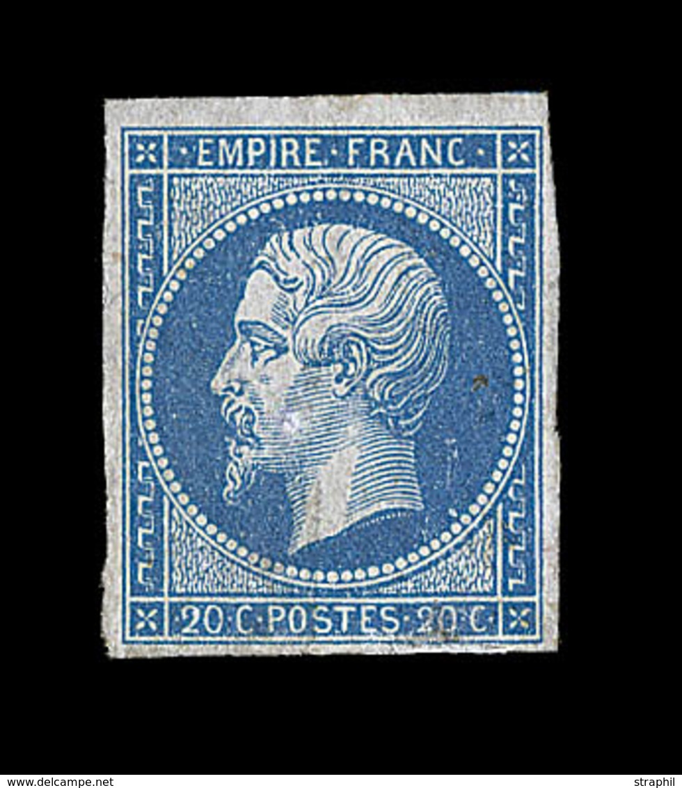 (**) NAPOLEON NON DENTELE - (**) - N°14B - 20c Bleu - TB - 1853-1860 Napoleon III